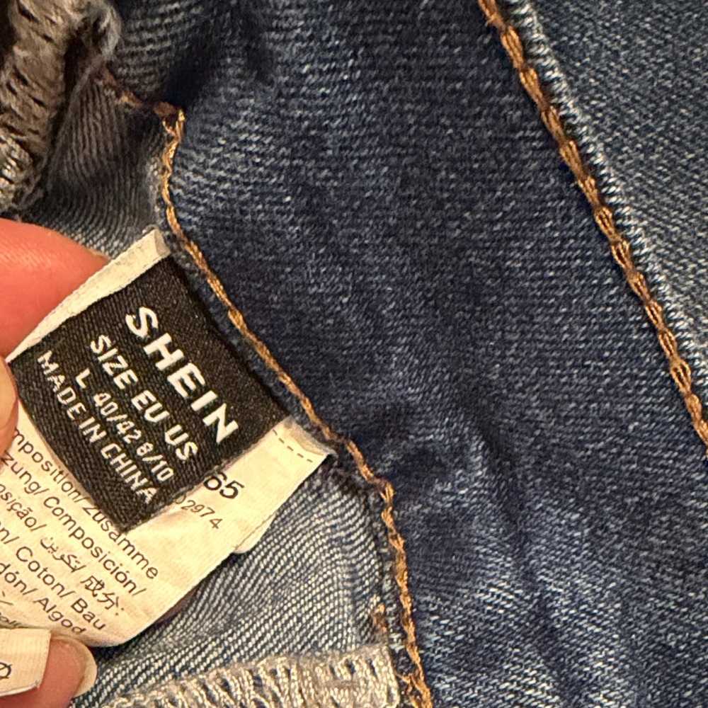SHEIN Dark Blue Straight Leg Jeans - Picture 2 of 5